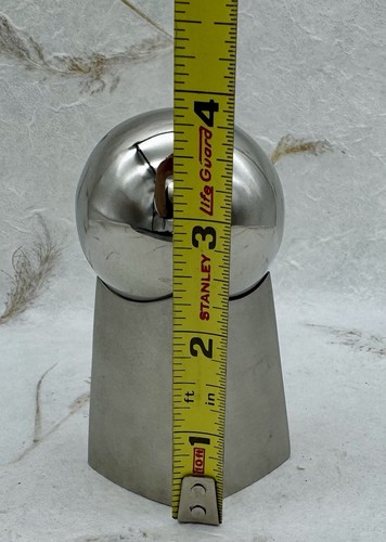 Salière et poivrière HTF retraitée Yamazaki inox brossé/poli moderniste - Photo 8/9