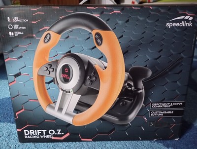 SPEEDLINK DRIFT O.Z. Racing Wheel USB Gaming Lenkrad für PC  Schwarz/orange
