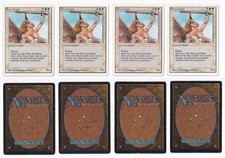 Serra Angel x4 -Unlimited Edition -MTG HP/MP  -FREE SHIPPING!