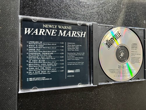WARNE MARSH NEWLY WARNE RARE JAZZ SAX CD VERY GOOD CONDITION - Picture 5 of 5