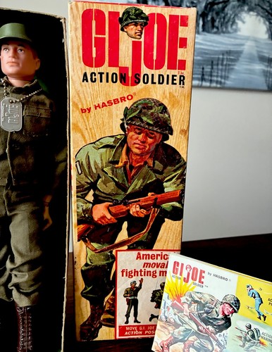 VINTAGE HASBRO GI JOE 1964 SCATOLA ORIGINALE documenti ACTION SOLDATINO 7500 RARO EX - Foto 3 di 8