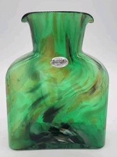 Blenko Special Edition Spring Green w/Frit St. Patrick's Day 384 Water Bottle 
