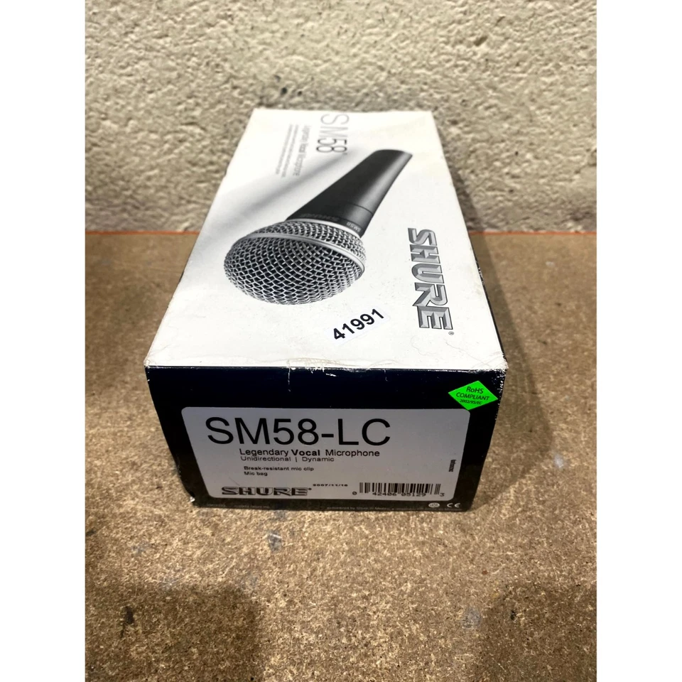 Shure SM58 Cardioid Dynamic Vocal Microphone Wired XLR Built-In Wind/Pop Filter - Image 3 of 4