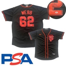 Logan Webb Signed Jersey PSA/DNA San Francisco Giants Autographed SF