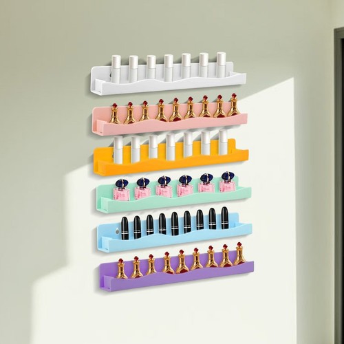 Nail Polish Rack Vanity Storage Shelf Makeup Display Holds Nail Polish Bottles - Picture 1 of 5