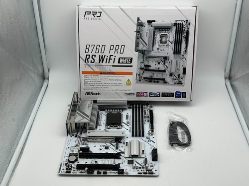 ASRock B760 Pro RS WiFi White LGA 1700 Intel ATX Motherboard READ/FOR PARTS