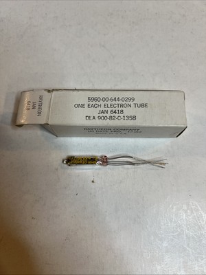 Lot Of 3: Raytheon JAN 6418 Vacuum Tube NOS