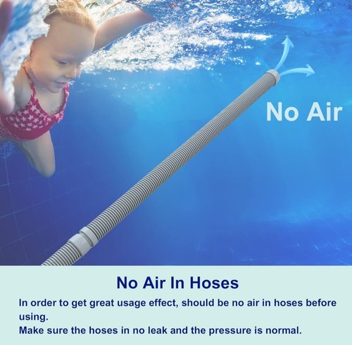 Poolvio Pool Vacuum Cleaner Hose - 1.5”Diam 8 Piece 26.67 Ft Hoses Pool Vacuum - Picture 5 of 7