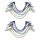 2 STÜCKE Packung von 6 Anti-Rausch-Gitarren-Kabel-Effektpedal-Kabel Kurzes