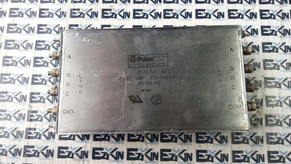 Pulse 655L60 Potter Operation EMI/RFI Filter  - Image 4 of 4