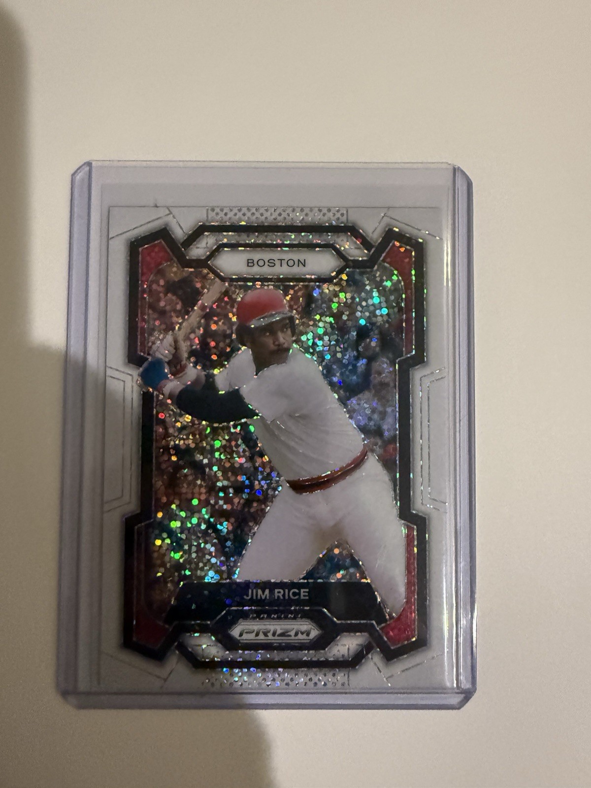 Jim Rice White Sparkle Prizm SSP 2024 Panini Prizm Boston Red Sox