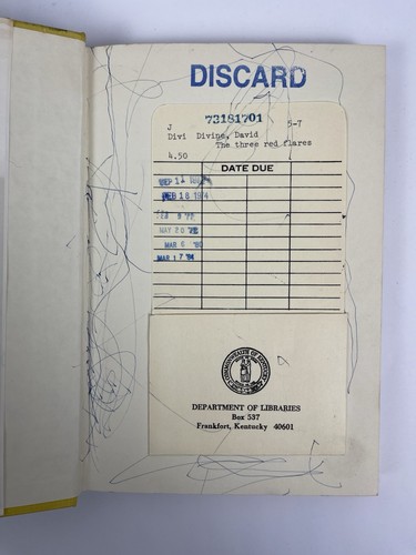 Die drei roten Fackeln von David Divine Vintage 1970 JR Fiktion Hardcover Abenteuer - Bild 4 von 5