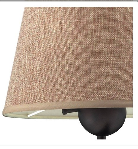 Elk Home Swingarm 1-Light Sconce Aged Bronze Finish w/ Beige Linen Shade 10291/1 - Picture 6 of 7