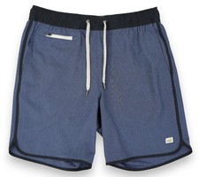 Vuori Banks Shorts Mens Small Blue 7” Inseam Athleisure Unlined Active V330