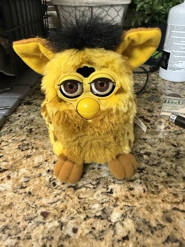 Furby Lizard Original Yellow Brown Spots 1999 funktionstüchtig 100% neuwertig