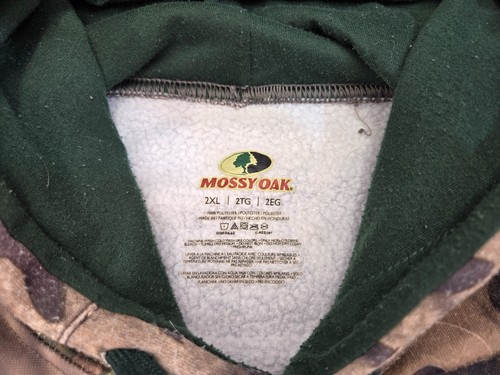 Mossy Oak Hooded Camo Sweatshirt Men’s 2XL – Pullover Hunting Hoodie - Picture 7 of 8