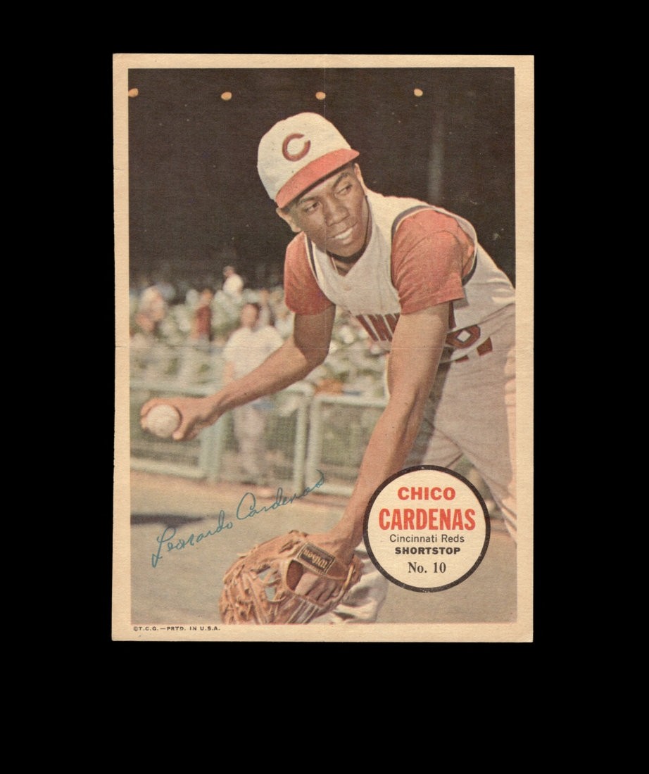 1967 Topps Posters Inserts Set-Break # 10 Chico Cardenas *GMCARDS*