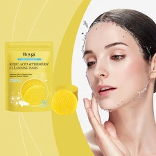 HOYGI Turmeric Acid Cleansing Pad Face Skin Pore Cleansing Makeup Remover Gentle