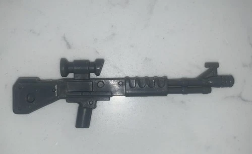 Vtg TMNT Rocksteady GUN rifle original 1988 figure gray weapon accessory part