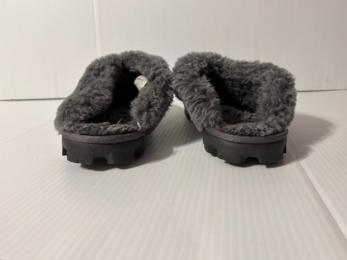 UGG Lined-sheepskin Gray Slipper Women Size 7 - Picture 7 of 10