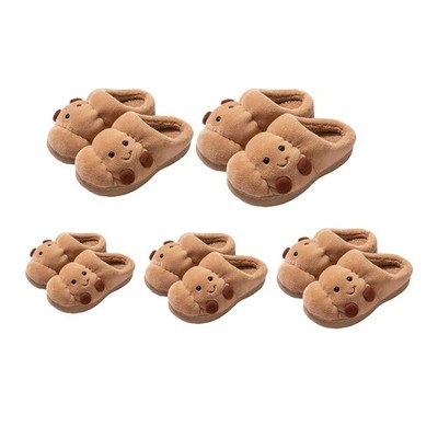 Paar Hausschuhe, warm, bequem, lustige Brot-Sandalen, ideales