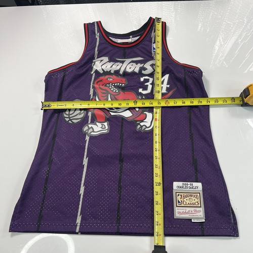 Mitchell & Ness Mens Sz L NBA Toronto Raptors Swingman Jersey Charles Oakley 34 - Picture 8 of 19
