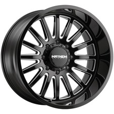 Mayhem 8114 Utopia 22x12 8x170 -44mm Black/Milled Wheel Rim 22" Inch