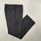 Ermenegildo Zegna Pants Men 34x32 Gray Pleated Wool Tweed Dress Slacks Suit