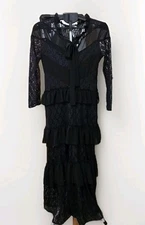 True Decades Petites Dress Size 12,in Black,  Flare. (AD 300425)