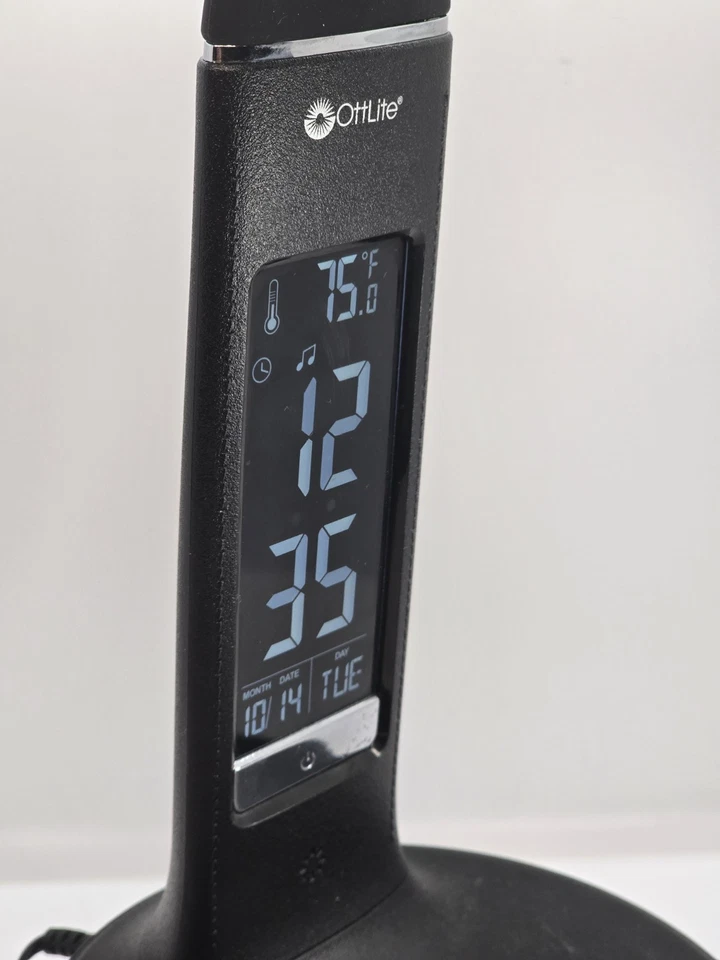 Ottlite Model B1FSB LED Date Time Temp Flexible Charging Station Desk Lamp - Image 2 of 4