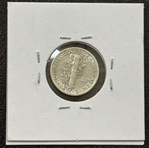 1937 D Mercury Dime 90% Silver 10c XF-AU Condition, Great Type Coin (#784) - Picture 6 of 6