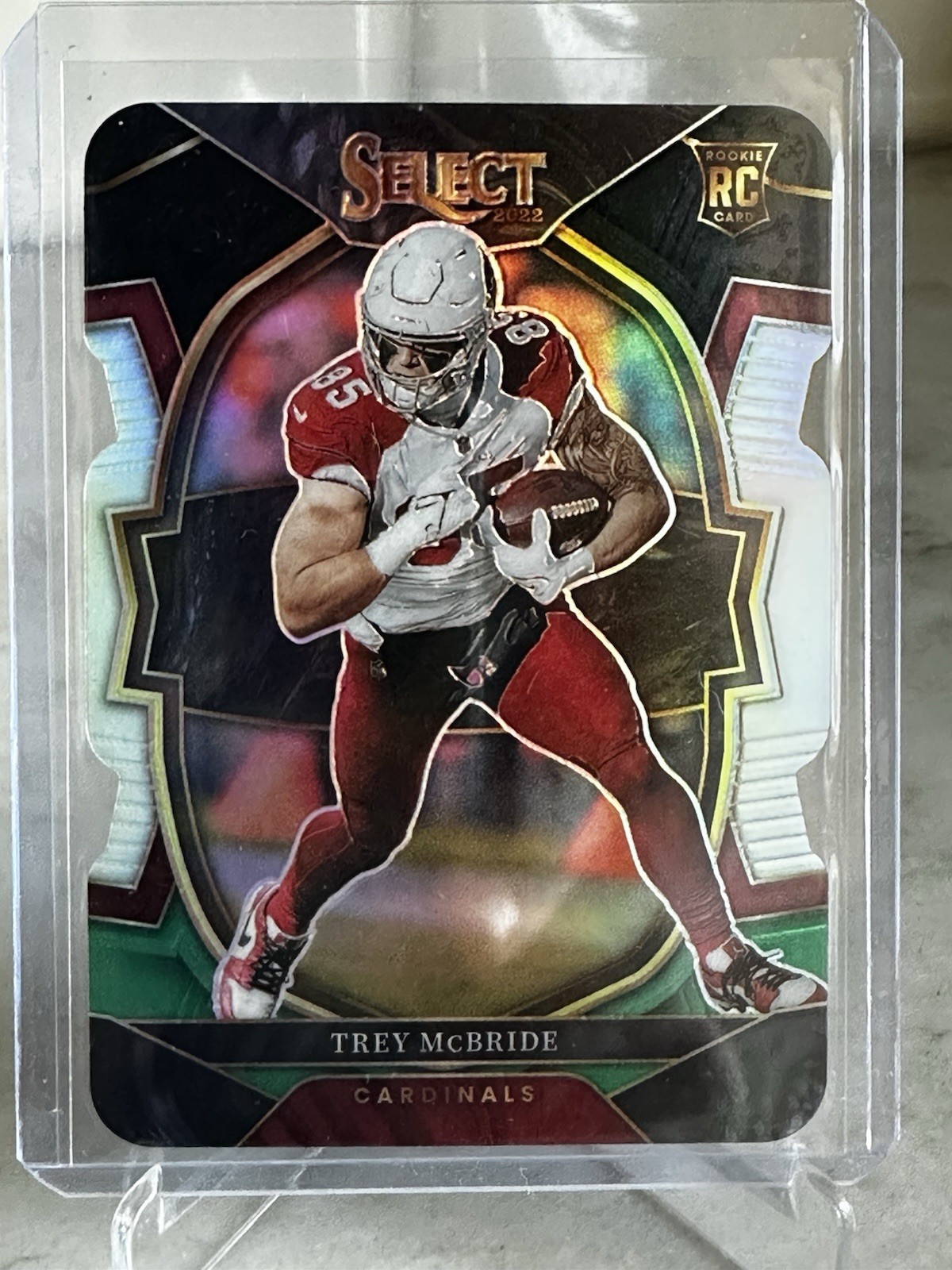 2022 Select Prizm Black and Green Die Cut #11 Trey McBride Rookie RC Cardinals