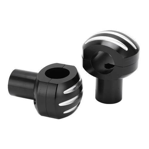 (black)Handlebar Riser Handlebar Lifter Metal Reduce Fatigue Anodized Treatment - Picture 5 of 12