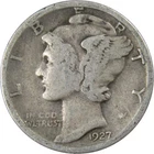 1927 Mercury Dime Circulated Silver 10c Coin Collectible