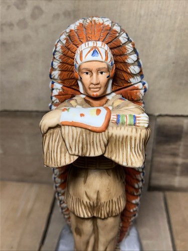 Old Commonwealth University Illinois Chief Illini #3 decanter whisky Illiniwek - Foto 3 di 23