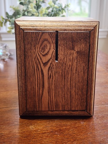 Authentic Antique US Mail Distribution Working Combo Lock Box Oak Finish - Picture 10 of 12
