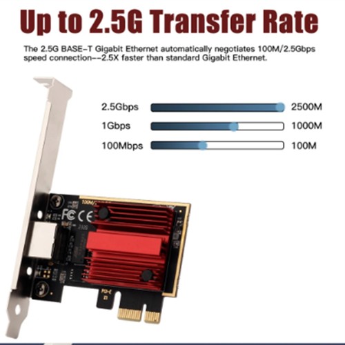 2.5G PCI-E to RJ45 Gigabit  Card RTL8125B Chip 10/100/1000Mbps Ethernet7271 - Picture 6 of 8