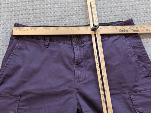 Stone Island Shorts Mens 33 Purple Type SL Cargo Cotton Stretch Certilogo Summer - Picture 14 of 19
