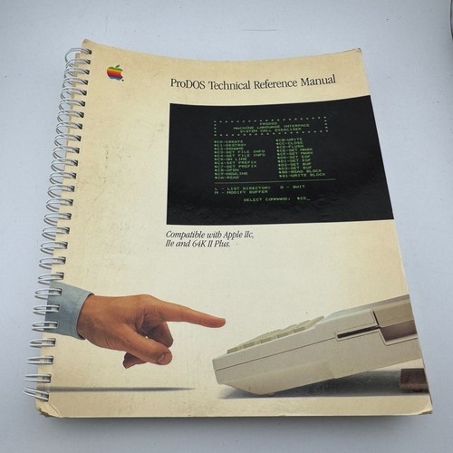 Vintage Apple ProDOS Technical Reference Manual for Apple IIc IIe & 64k II Plus - Bild 1 von 6