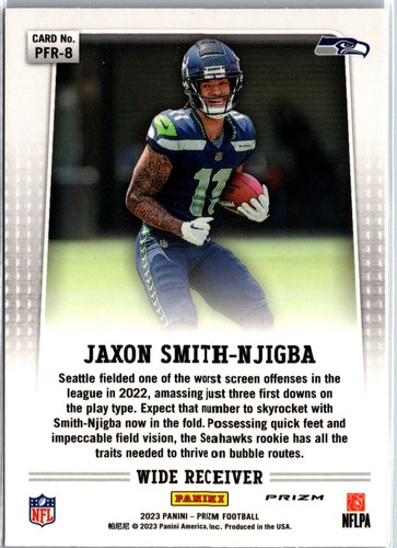 Jaxon Smith-Njigba 2023 Panini Prizm Flashback Rookie Silver #PFR-8 Seahawks - Bild 2 von 2