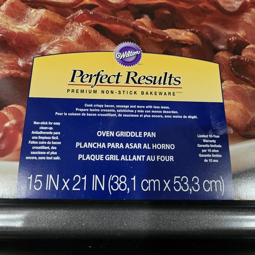 Wilton Oven Griddle Pan 15 x 21 Inch Premium Non-Stick Pan Perfect Results NEW - Picture 2 of 6