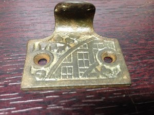 ANTIQUE-VINTAGE-CAST-IRON-VICTORIAN-PRIMITIVE-WINDOW-SASH-LIFT-PART