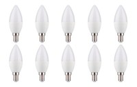 10Er Set MüLler Licht Led Leuchtmittel Kerzenform 3W=25W E14 2700K (Warmweiß)