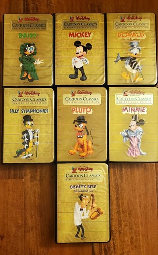 7 BETA Walt Disney Cartoon Classics (Limited Gold) BETA Video’s Mickey Pluto - Picture 1 of 5