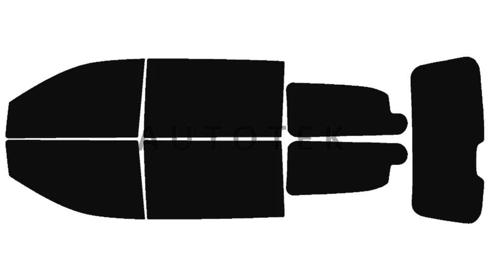 Película para janela lateral PreCut qualquer tonalidade para Chrysler Town & Country 2008-2016 - Imagem 3 de 4