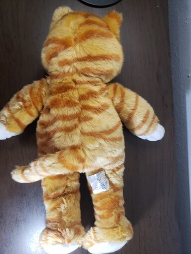 Build A Bear Katze im Ruhestand Plüsch orange gestreift Tabby Kätzchen 18 Zoll 2011 grüne Augen - Bild 4 von 6