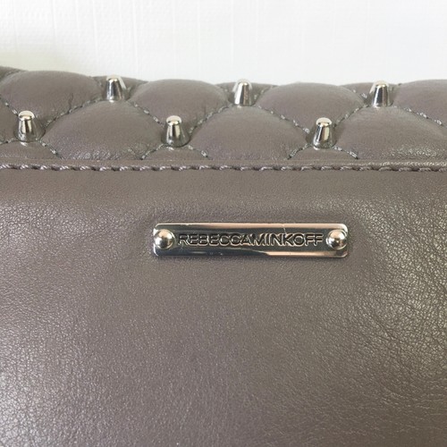 Rebecca Minkoff Mini Affair Shoulder Bag Crossbody Quited Studded Chain Strap - Picture 11 of 17