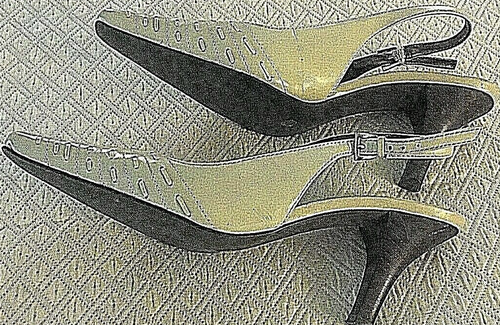 Worthington Beige Pointed Toe Sling Back Heel Shoes Womens 7 M - Picture 3 of 5