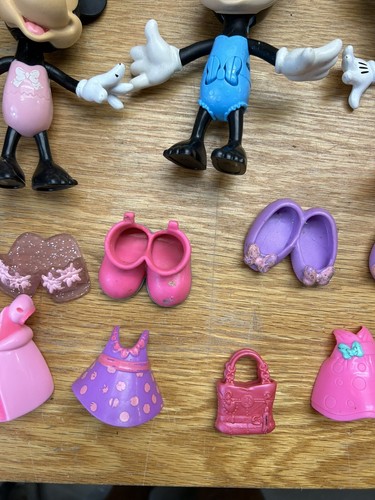 Disney Snap Style Minnie Mickey Mouse Accessories Pluto Figurine 40 Pieces - Picture 13 of 24