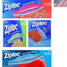 Compact Multi-Size Variety Pack: 125 Sandwich & Freezer Bags for Kitchen Storage